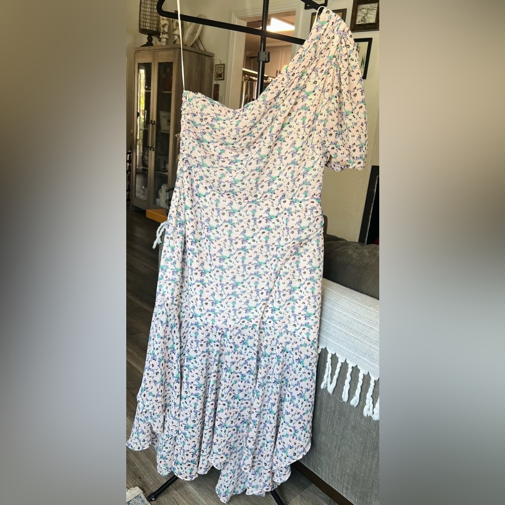 ASTR One shoulder dress